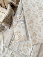 Anti-roll Wedge Changing Mat - Beige Toile