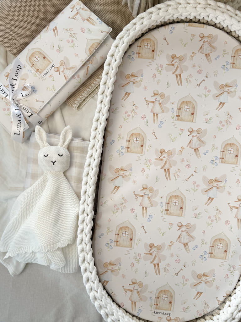 Waterproof Changing Basket Liner - Sweet Fairy