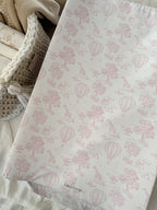 Anti-roll Wedge Changing Mat - Pink Toile
