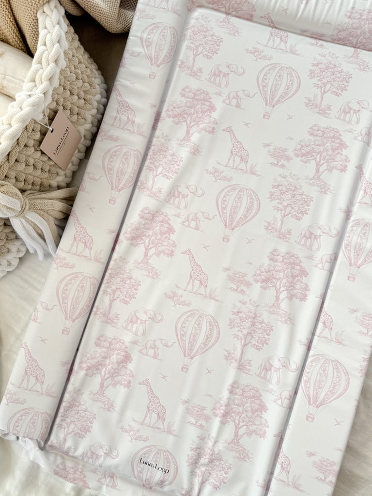 Baby Changing Mat - Pink Toile