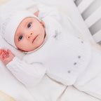 Dandelion 3-Piece Knitted Set - White