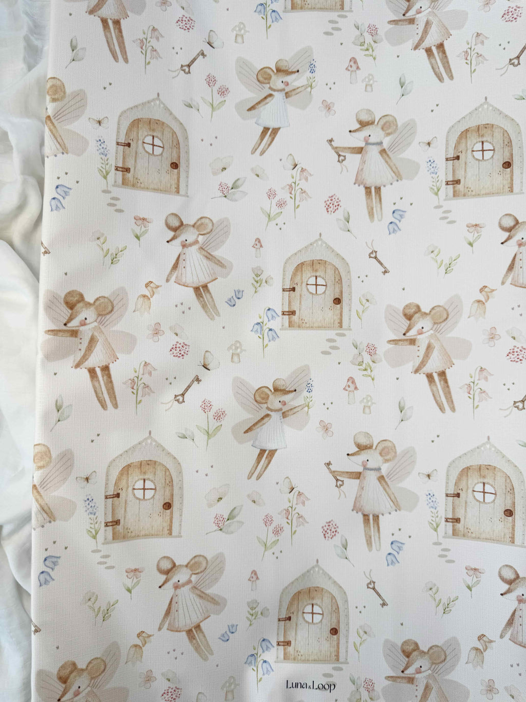 Anti-roll Wedge Changing Mat - Sweet Fairy