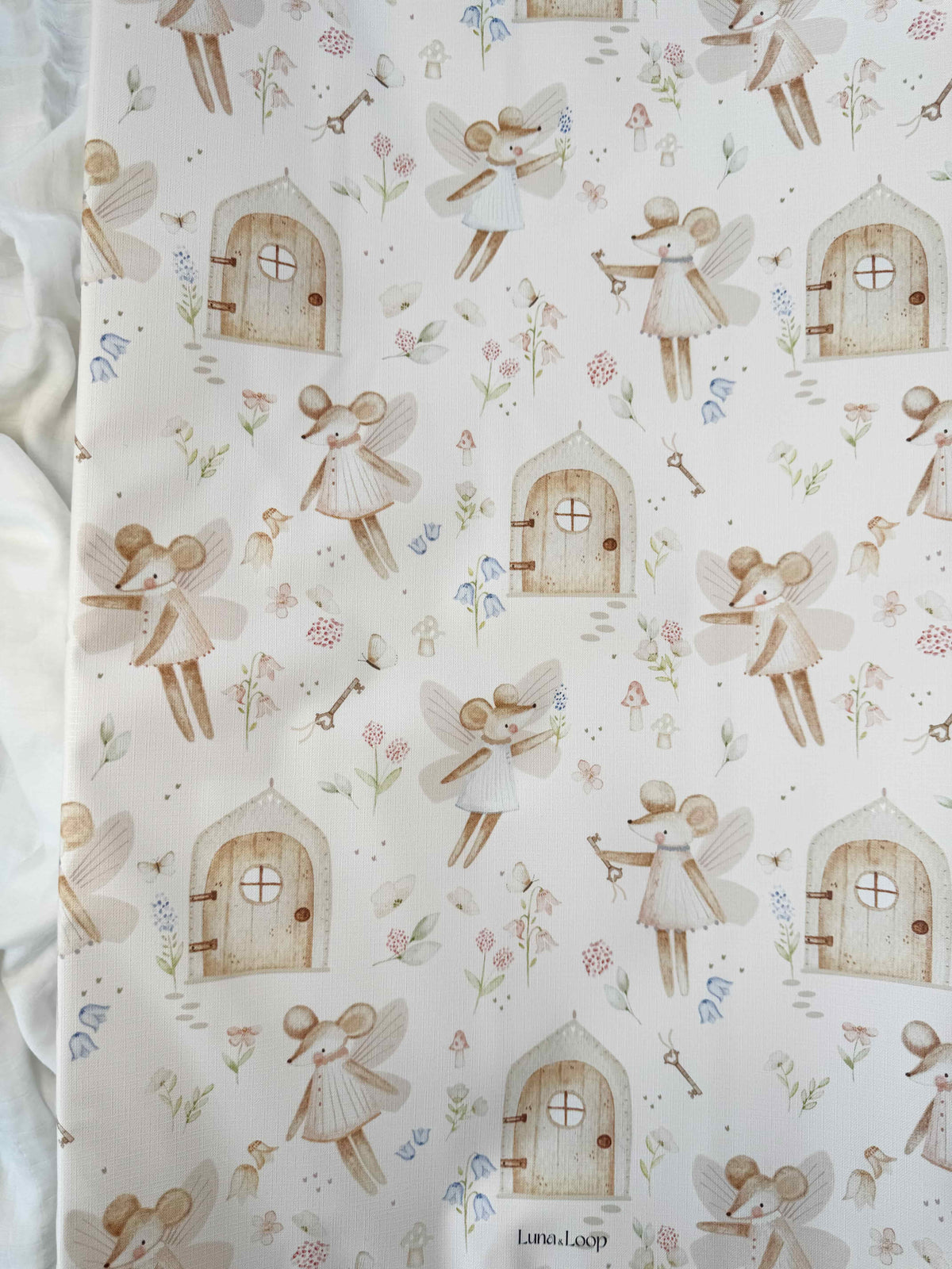 Anti-roll Wedge Changing Mat - Sweet Fairy