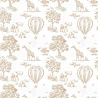 Anti-roll Wedge Changing Mat - Beige Toile
