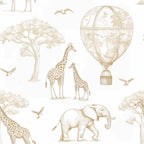 Waterproof Changing Basket Liner - Safari