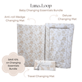 Baby Changing Essentials Bundle - Beige Toile