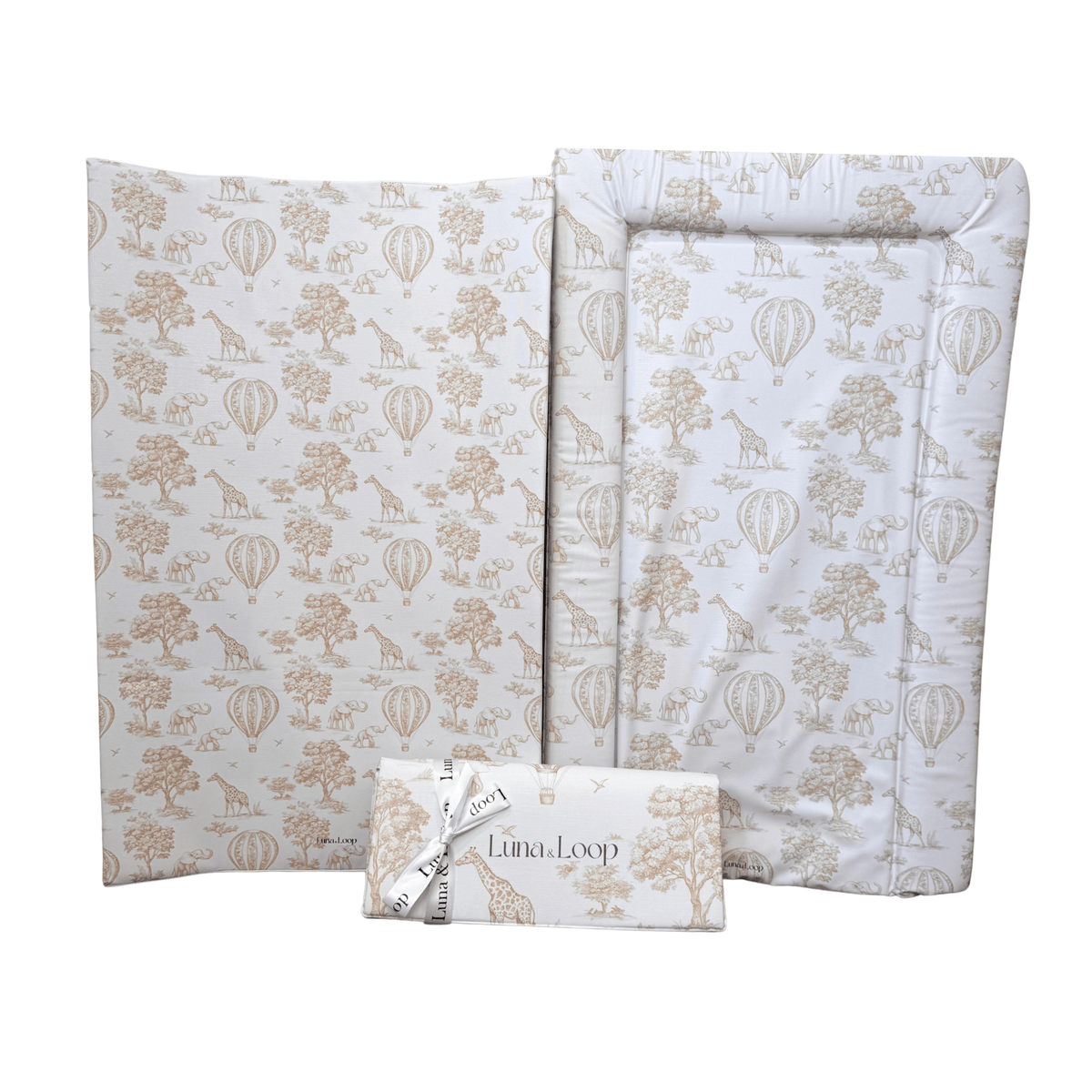 Baby Changing Essentials Bundle - Beige Toile