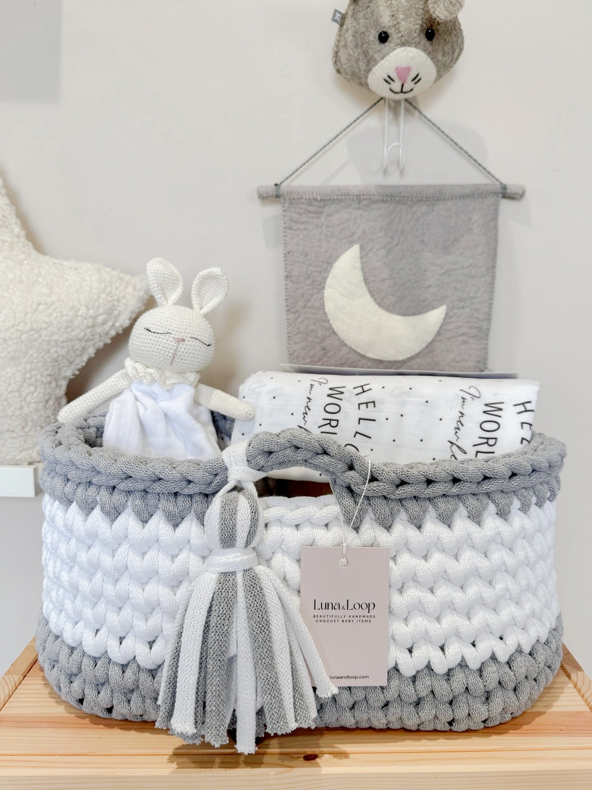 Crochet Nappy Caddy