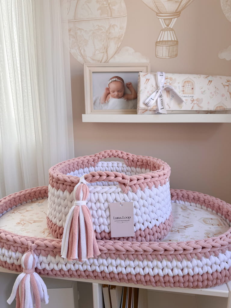 Baby Changing Bundle - Blush & White