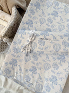 Anti-roll Wedge Changing Mat - Blue Toile