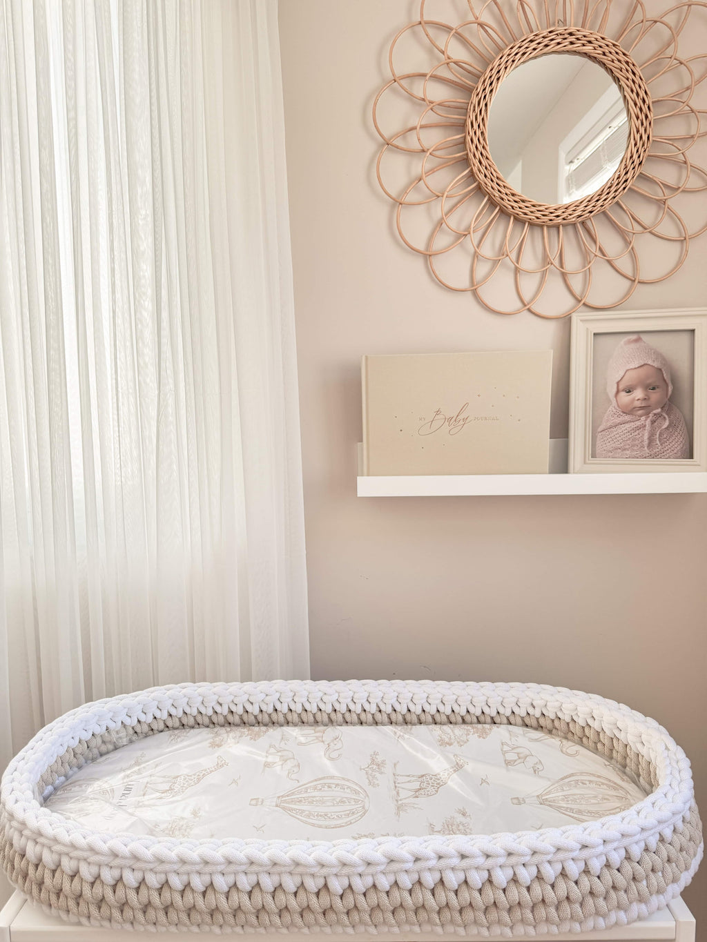 Crochet Baby Changing Basket