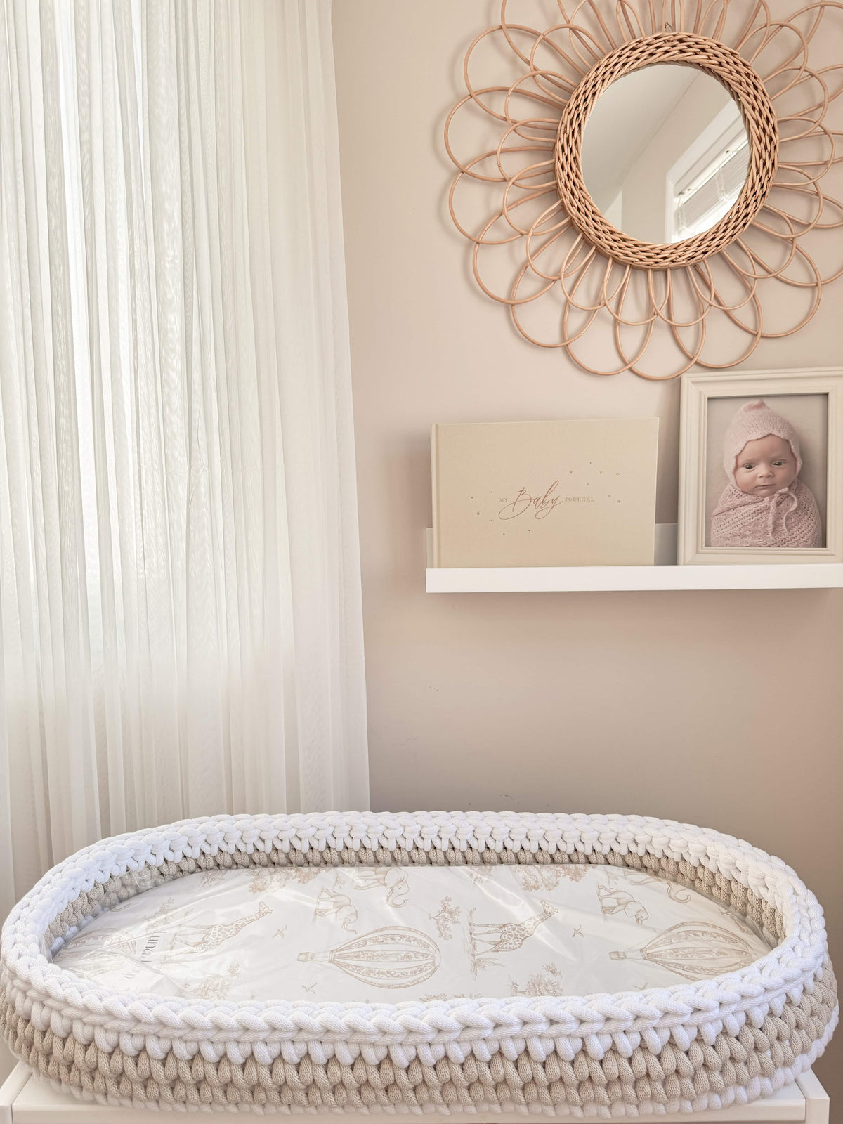 Crochet Baby Changing Basket