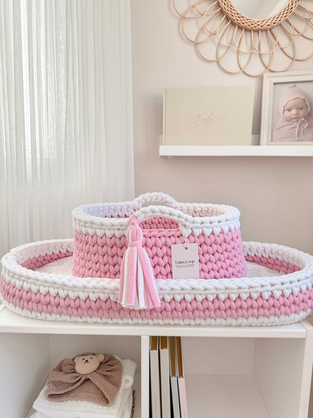 Crochet Baby Changing Basket