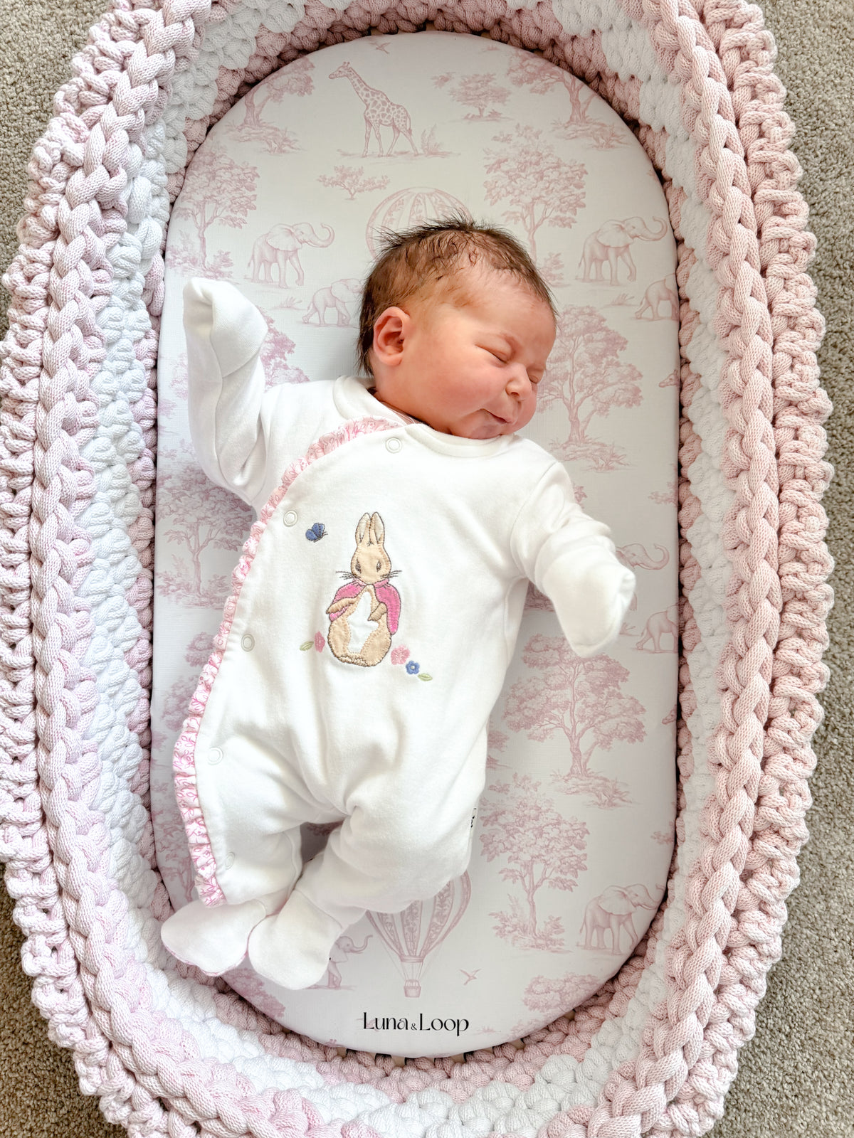 Crochet Baby Changing Basket