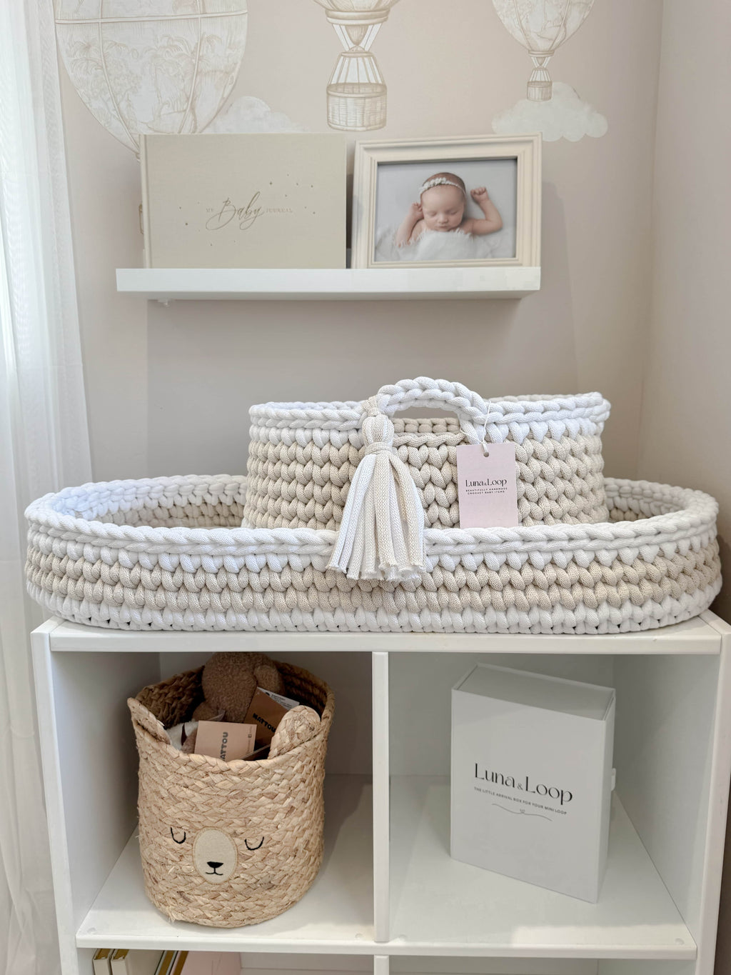 Crochet Baby Changing Basket