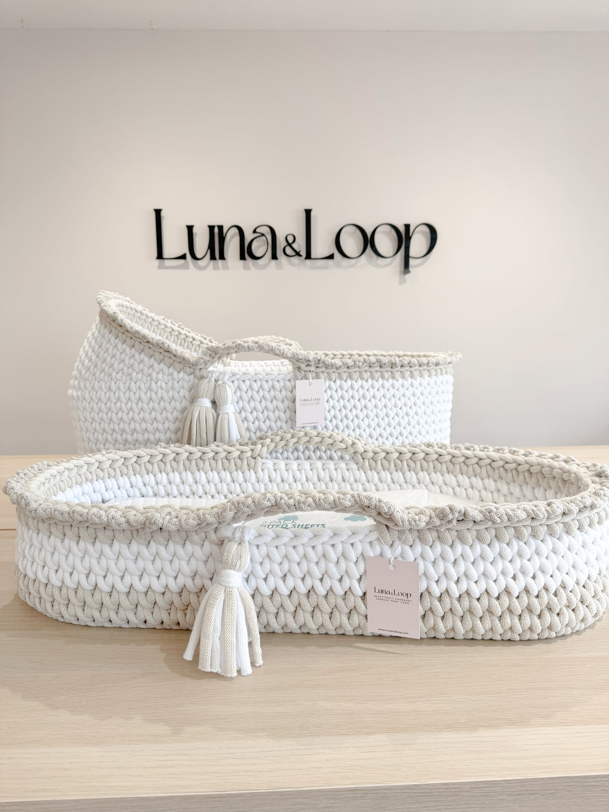 Hooded Crochet Moses Basket