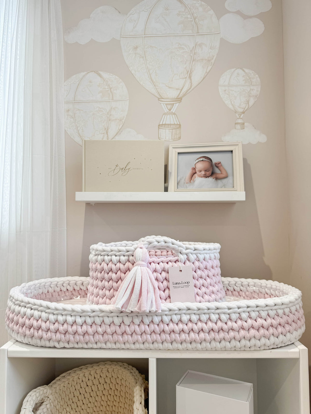Crochet Baby Changing Basket
