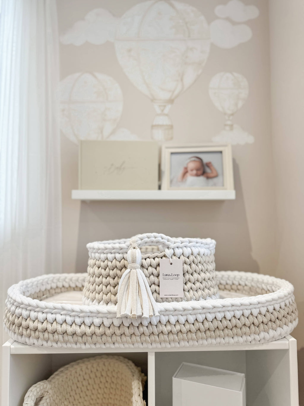 Crochet Baby Changing Basket