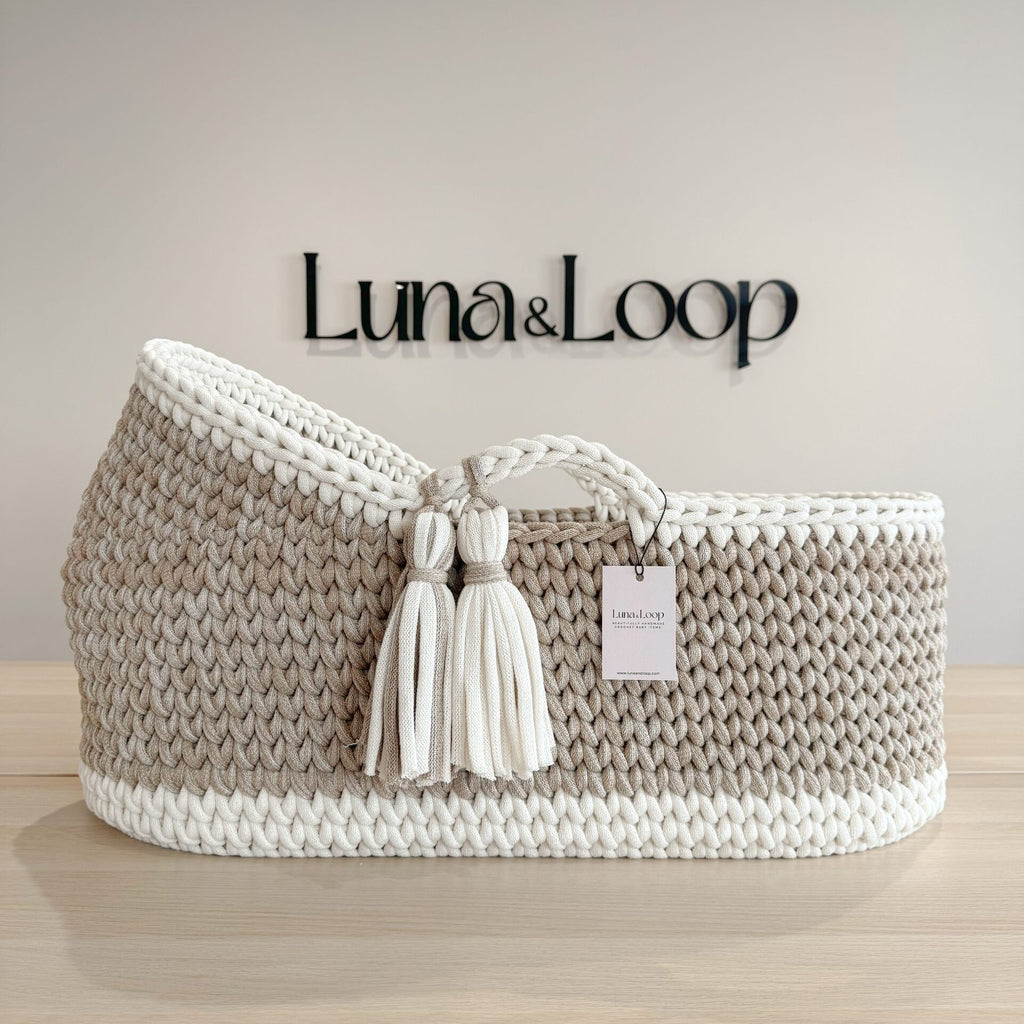 Hooded Crochet Moses Basket