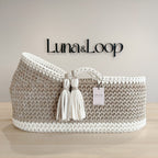 Hooded Crochet Moses Basket