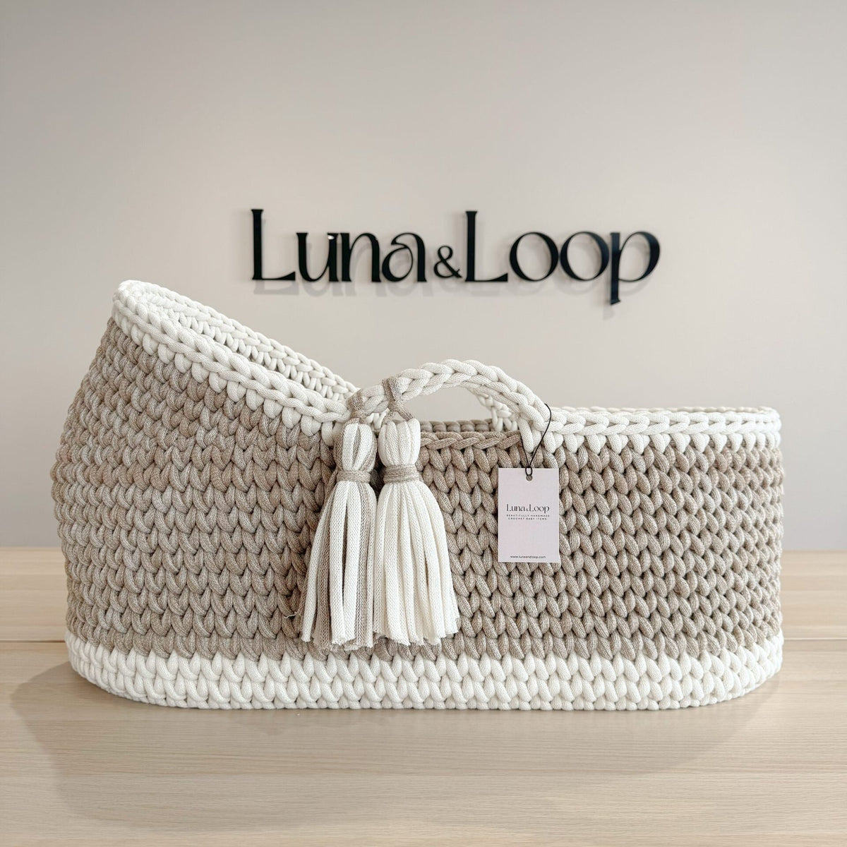 Hooded Crochet Moses Basket