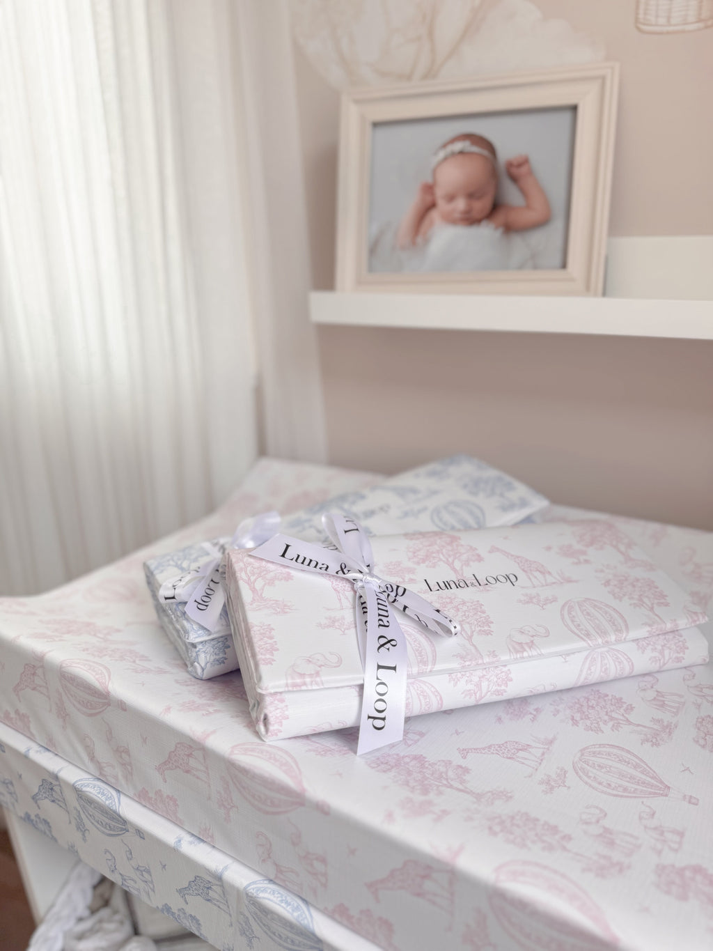 Travel Changing Mat - Pink Toile