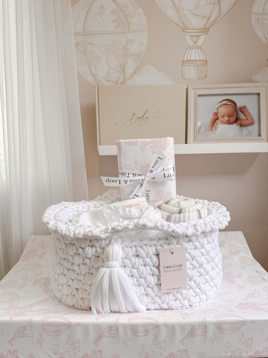 Travel Changing Mat - Pink Toile