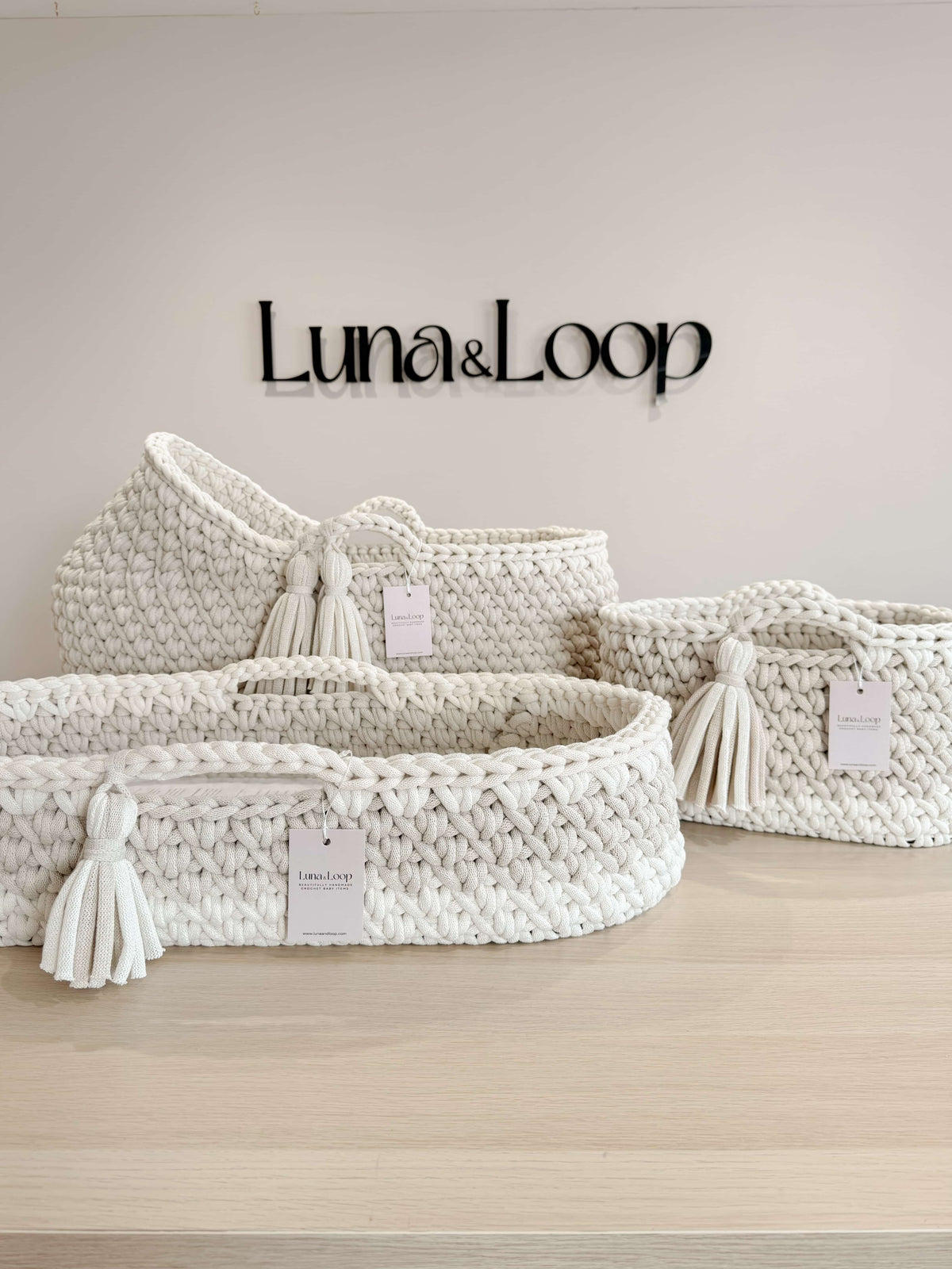 Hooded Crochet Moses Basket
