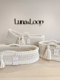 Hooded Crochet Moses Basket