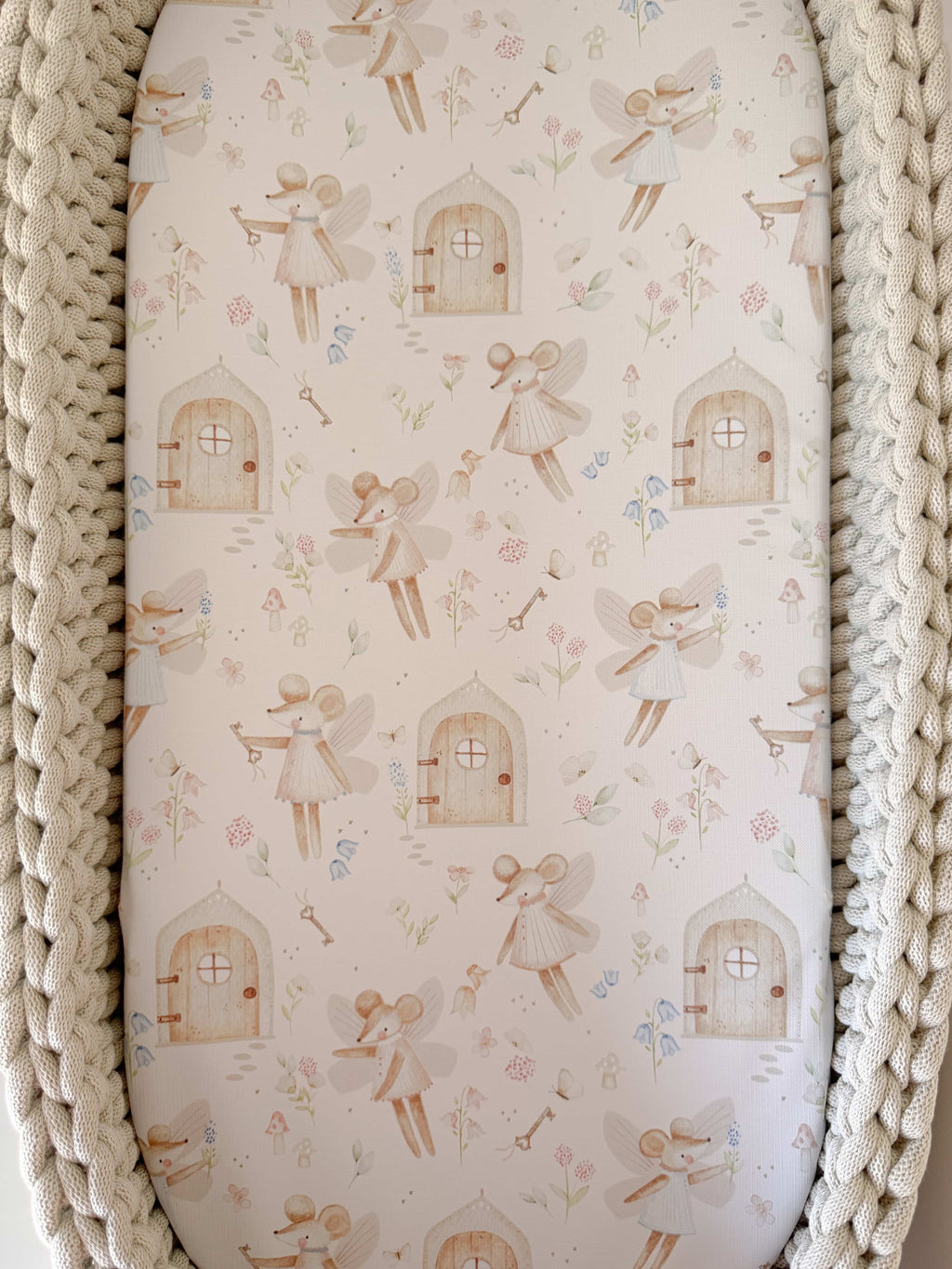 Waterproof Changing Basket Liner - Sweet Fairy