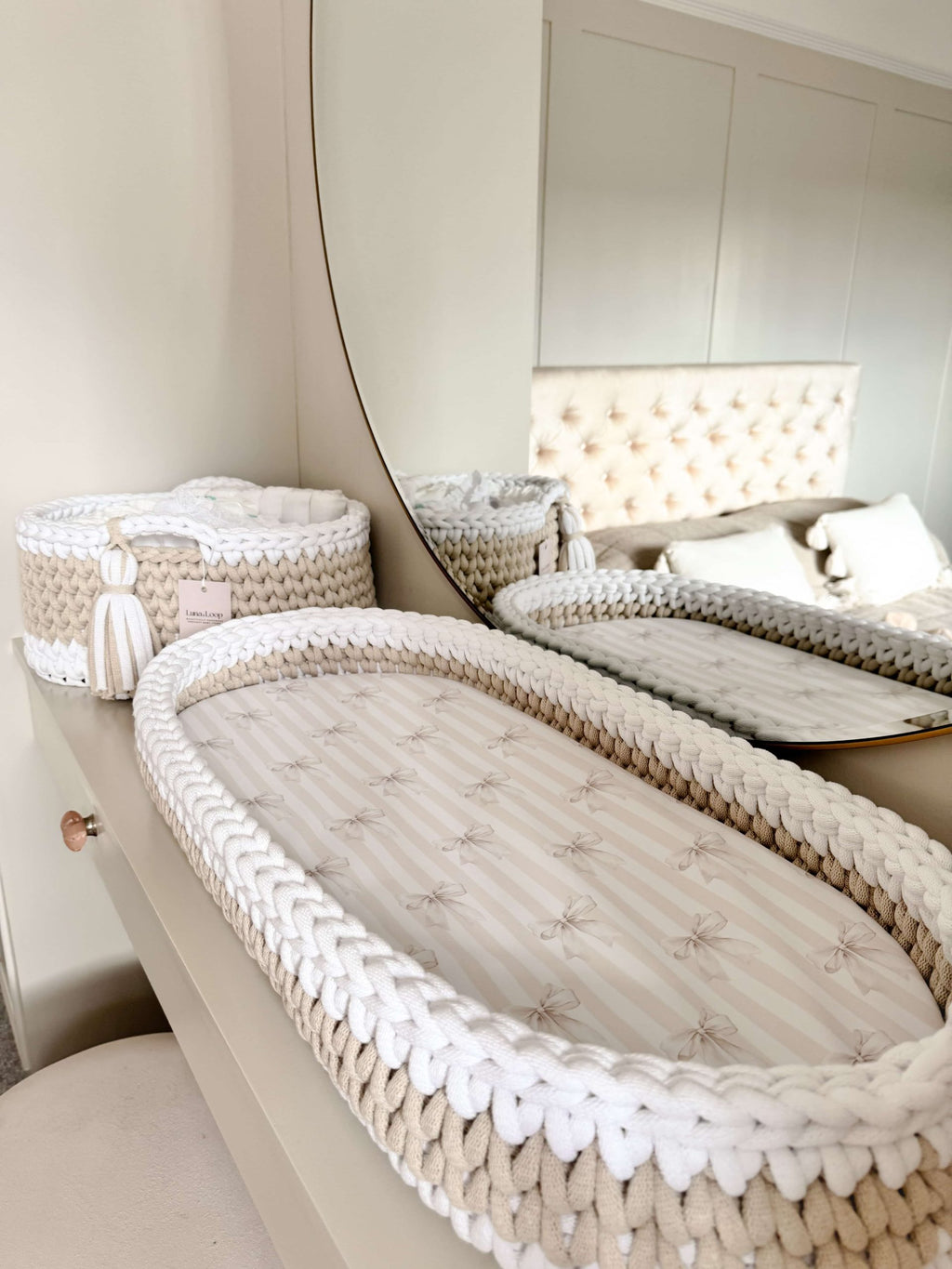 Crochet Baby Changing Basket