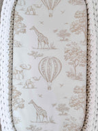Crochet Baby Changing Basket Bundle in Beige & Vanilla