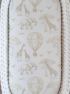 Crochet Baby Changing Basket Bundle in Beige & White