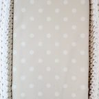 Crochet Baby Changing Basket Bundle in Beige & Vanilla
