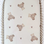 Crochet Baby Changing Basket Bundle in Beige & White