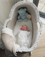 Hooded Crochet Moses Basket