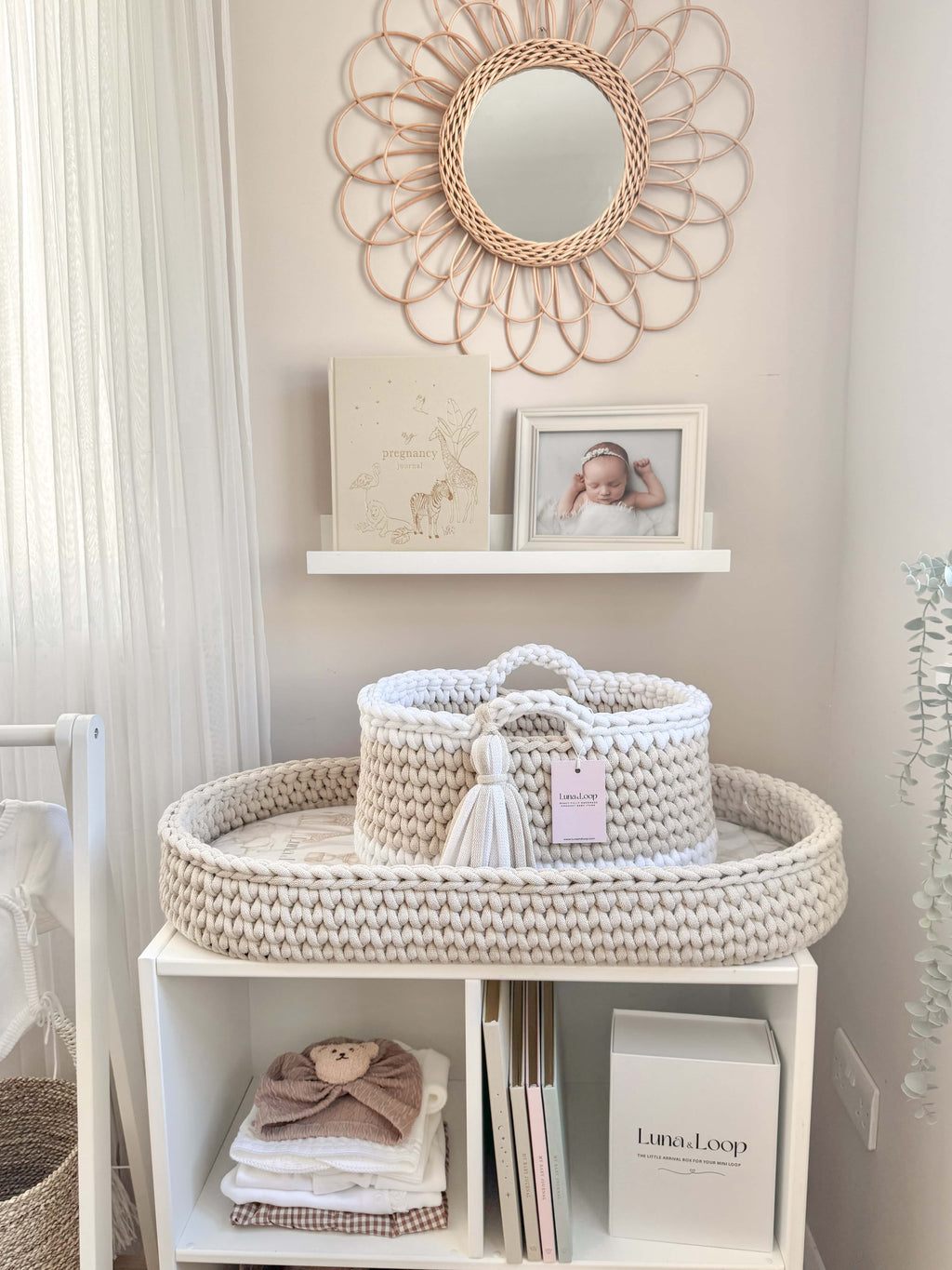 Crochet Baby Changing Basket