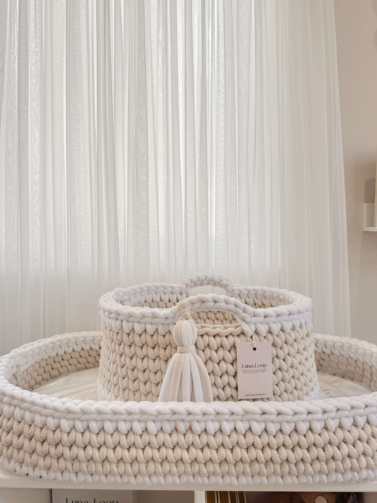 Crochet Baby Changing Basket