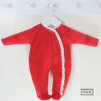 Pex Lace Edge Sleepsuit Red