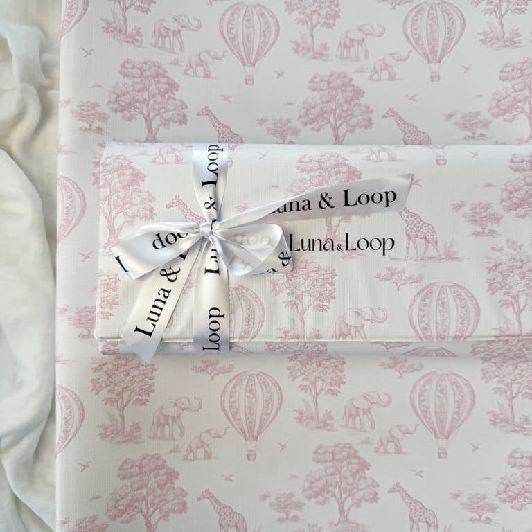 Pink Toile Travel Changing Mat