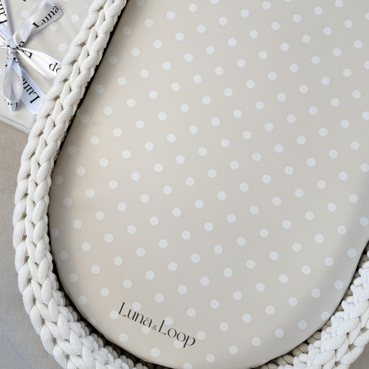 Waterproof Changing Basket Liner - Spots