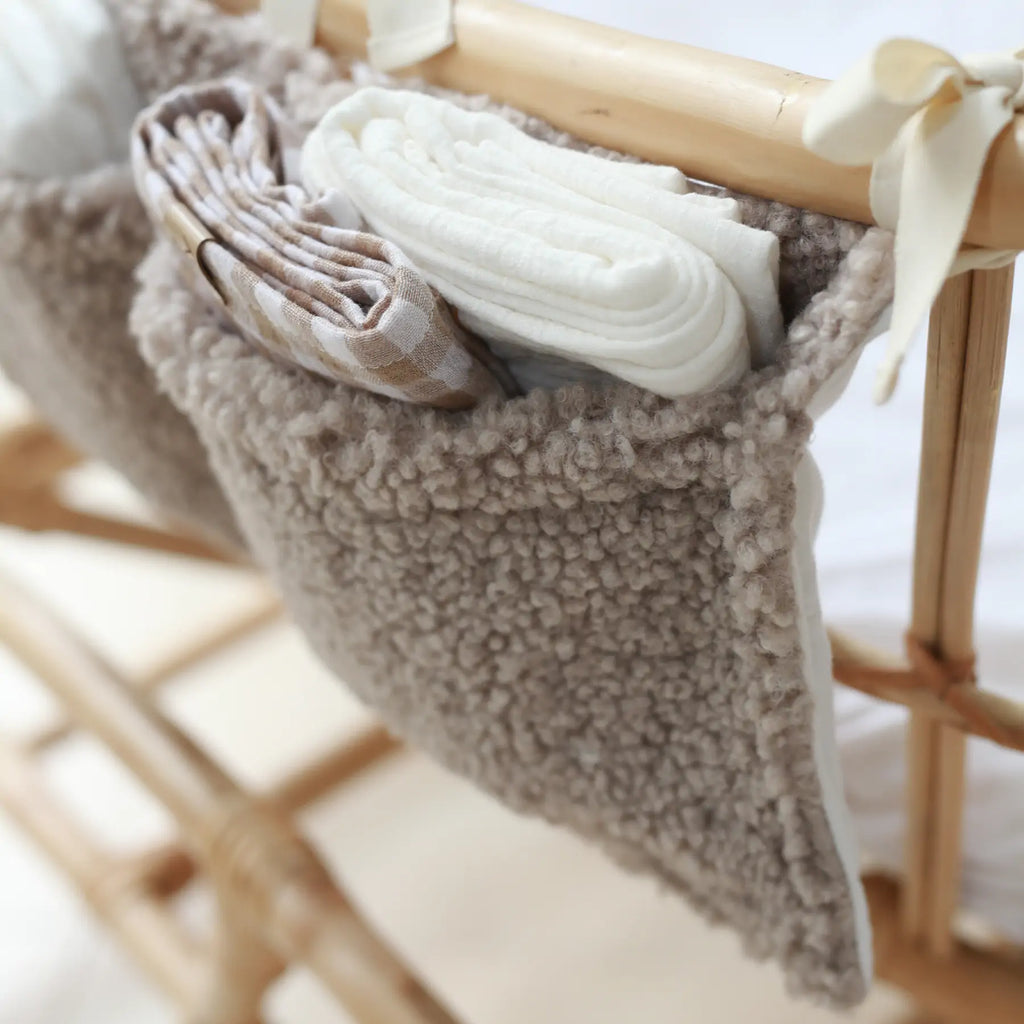 Babyly Teddy Crib Organiser - Taupe