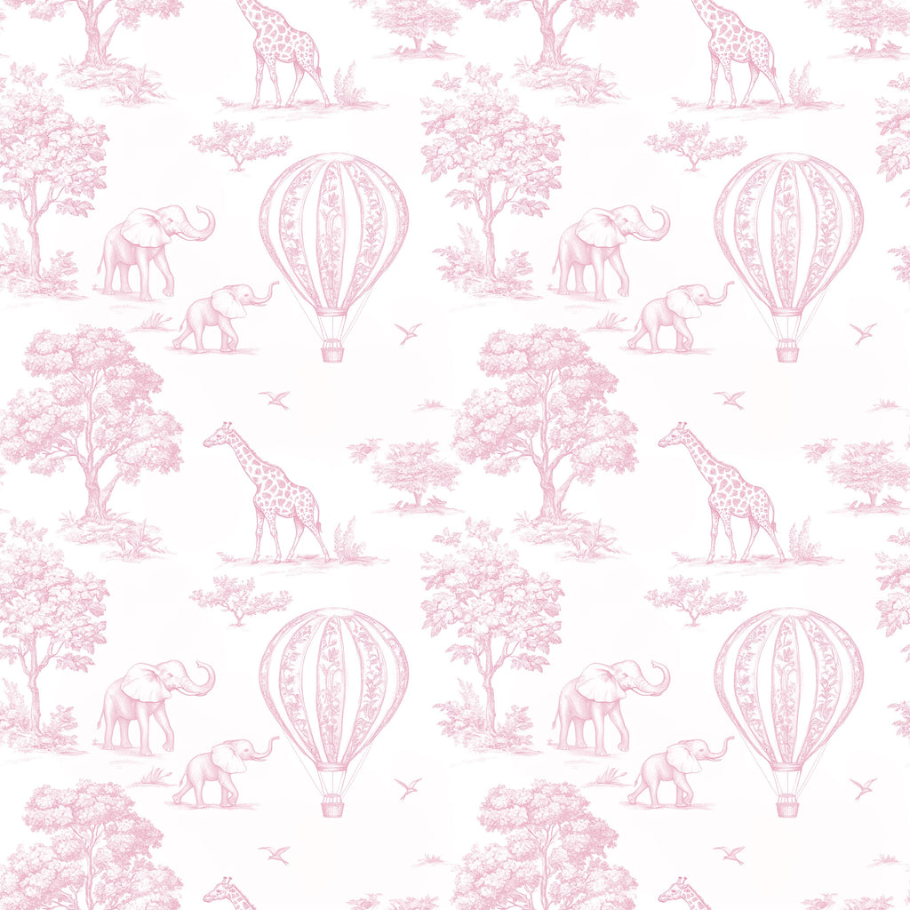 Waterproof Changing Basket Liner - Pink Toile