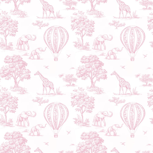 Anti-roll Wedge Changing Mat - Pink Toile