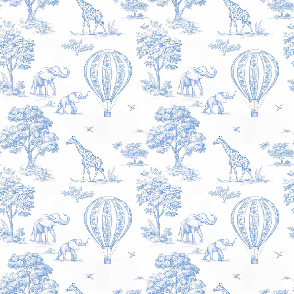 Travel Changing Mat - Blue Toile