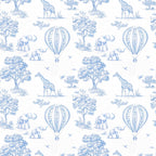 Travel Changing Mat - Blue Toile