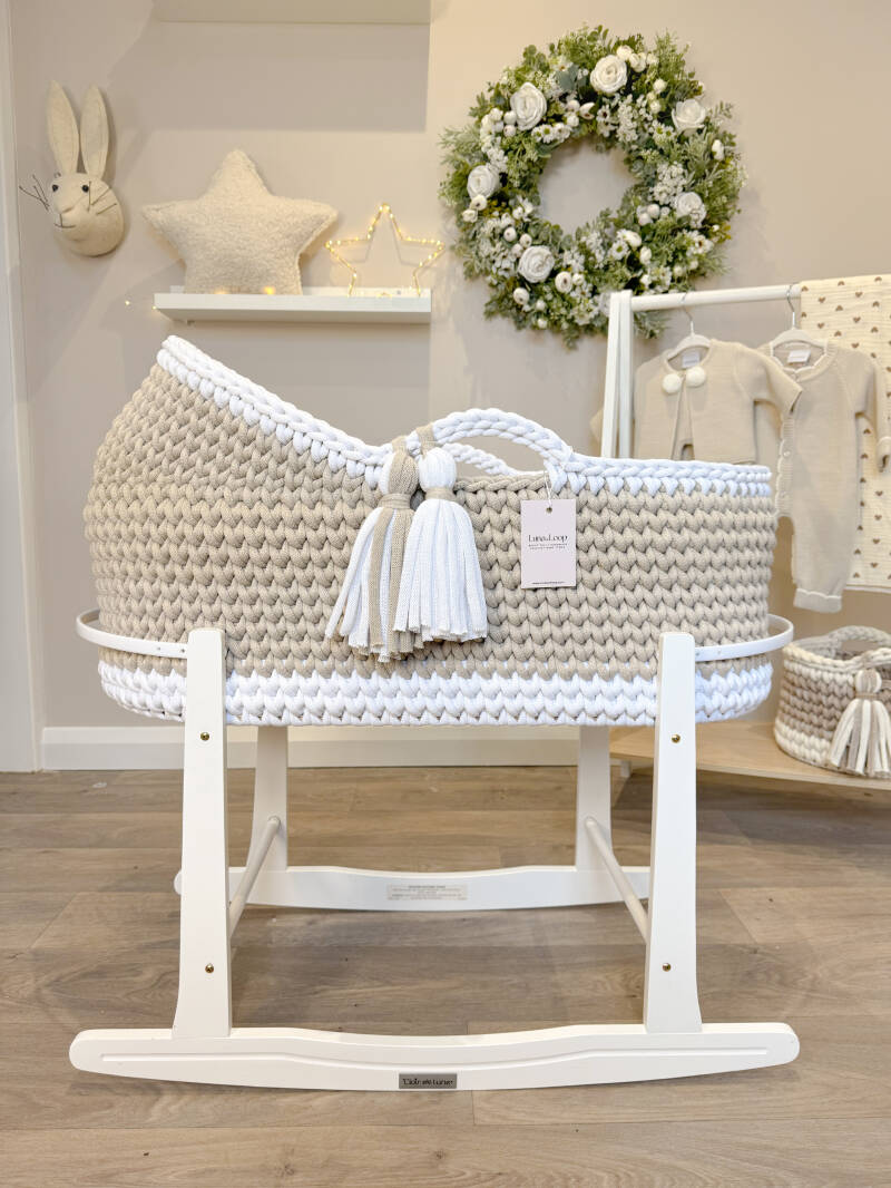 Hooded Crochet Moses Basket