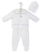 Dandelion 3-Piece Knitted Set - White